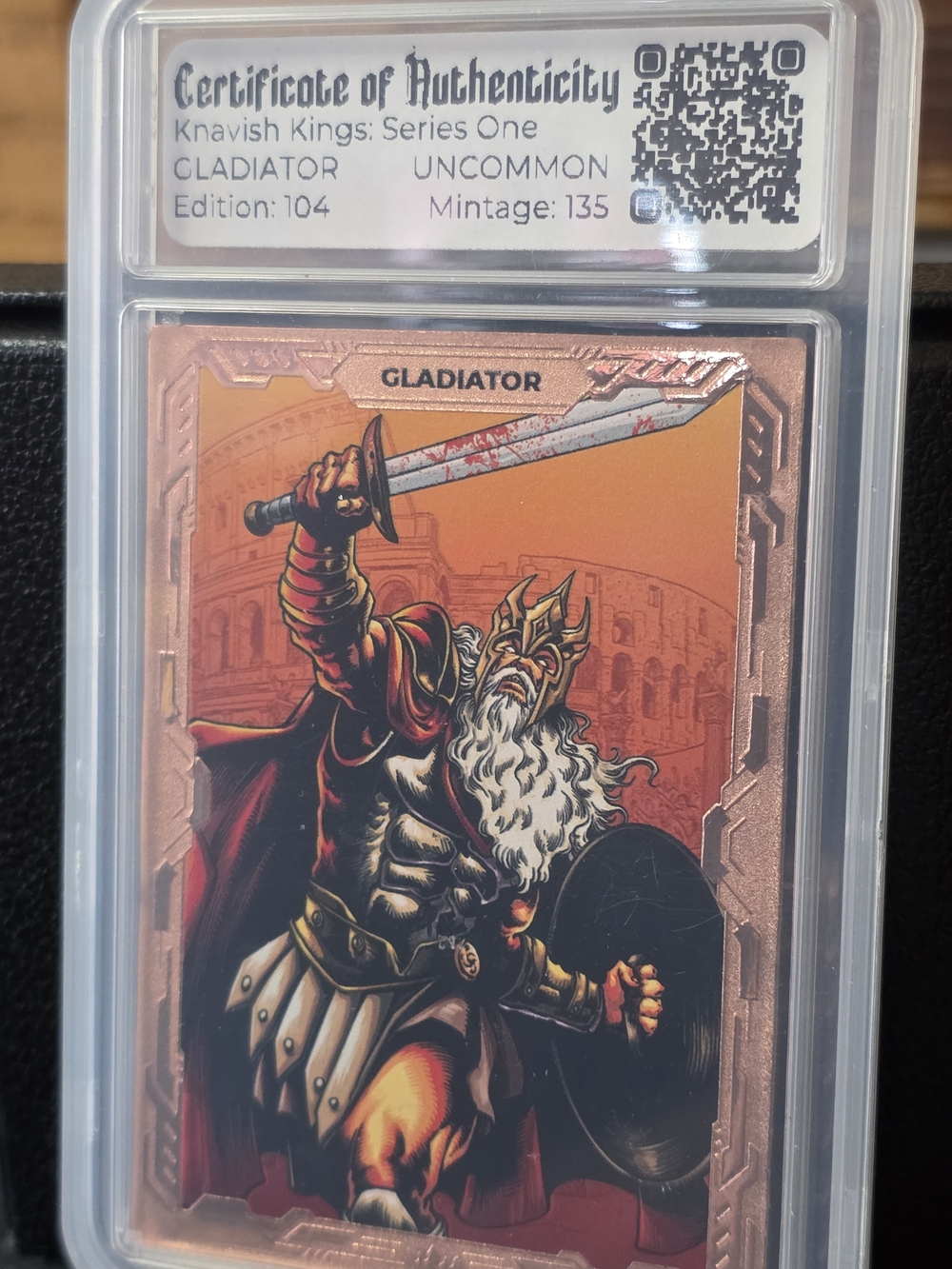 Gladiator Two Avdp Oz .999 Fine Copper Card - Orange & Gold Artwork - Picture 5 of 6